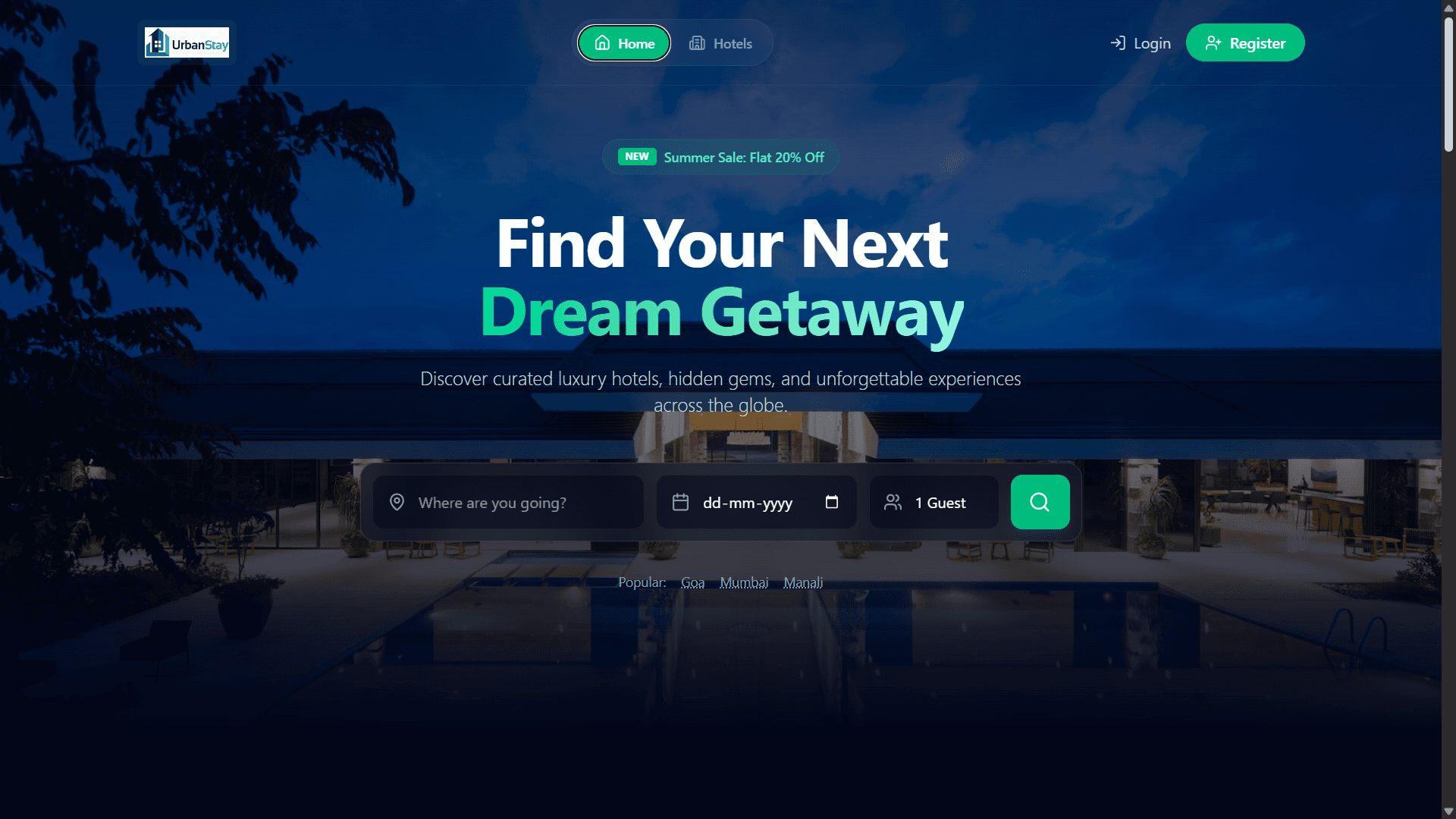 UrbanStay – Hotel booking system